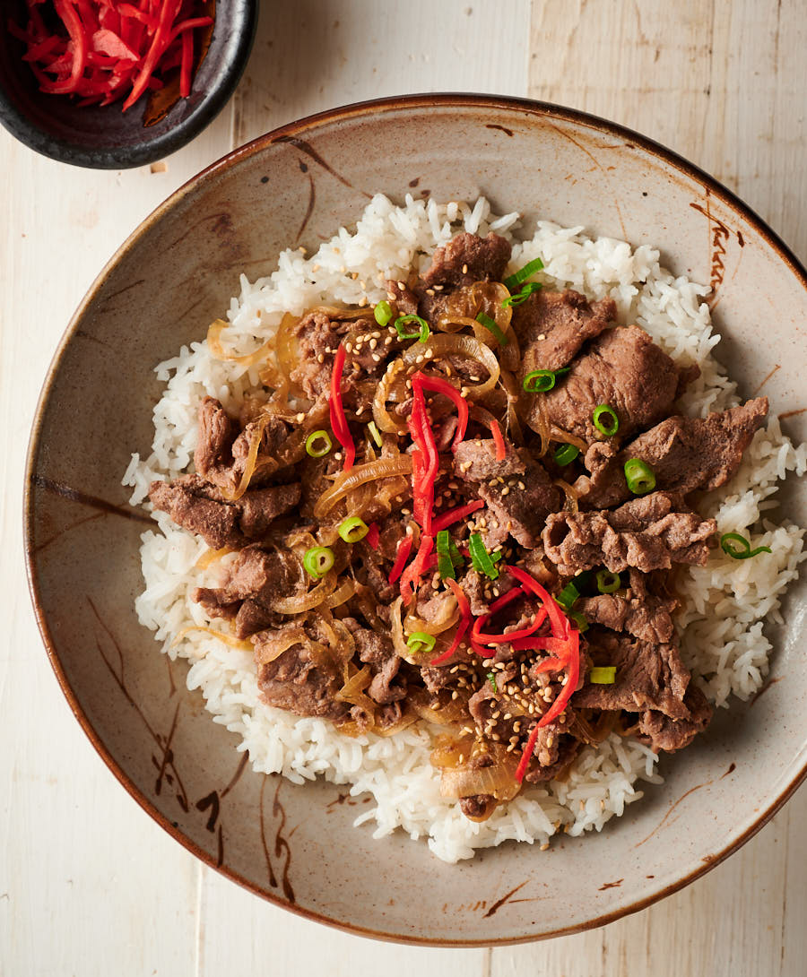gyudon - japanese beef bowl