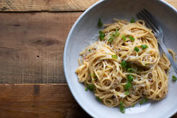 Roasted Garlic Miso Butter Noodles
