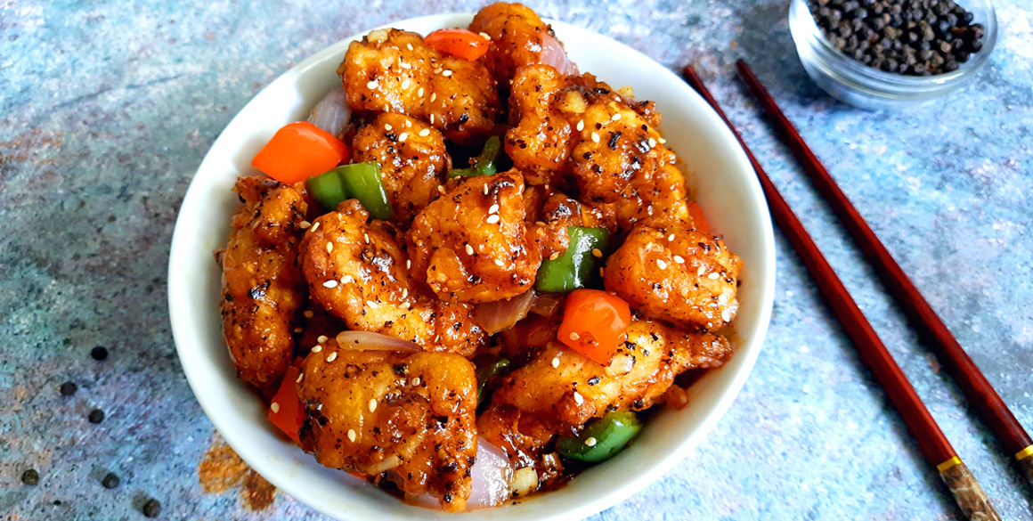 Spicy Black Pepper Chicken
