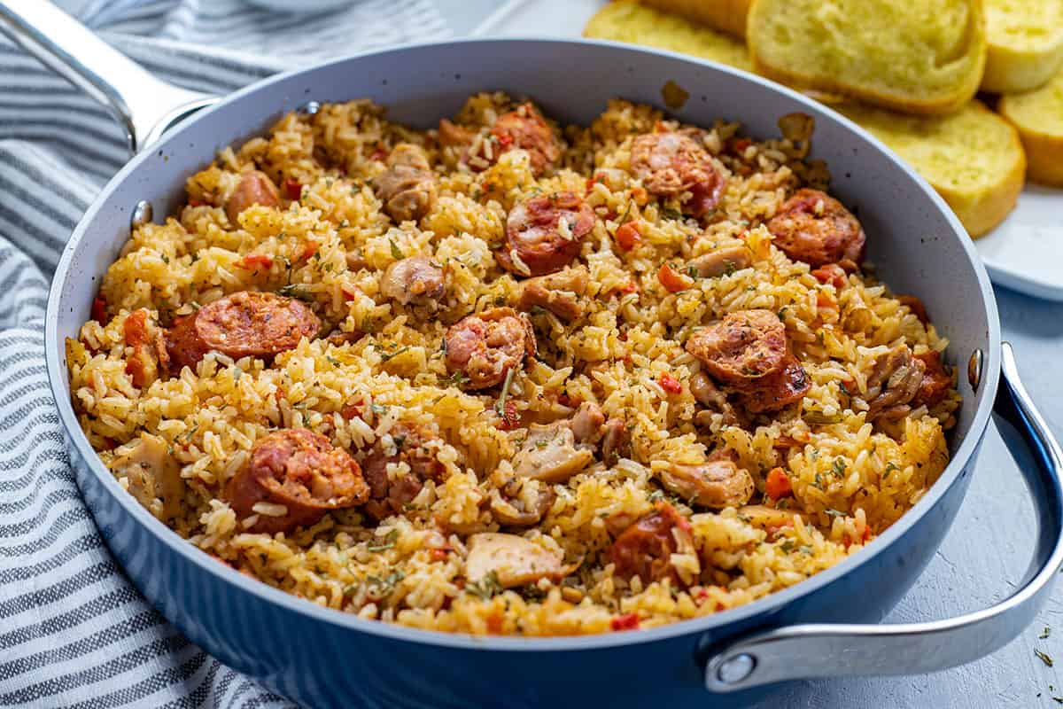 Cajun Chicken and Sausage Jambalaya - My Kitchen Serenity