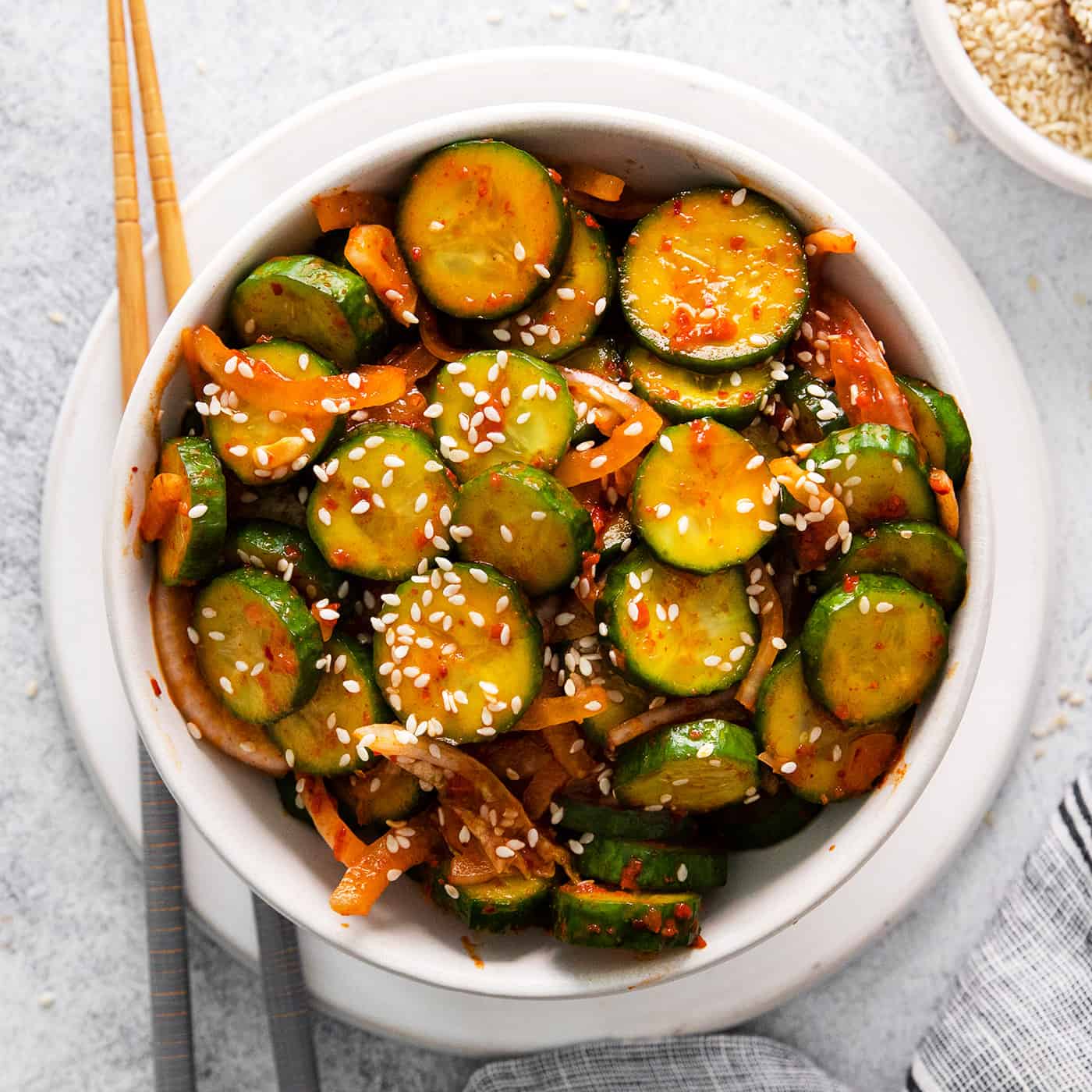 15 Minute Cucumber Kimchi l A Farmgirl's Dabbles