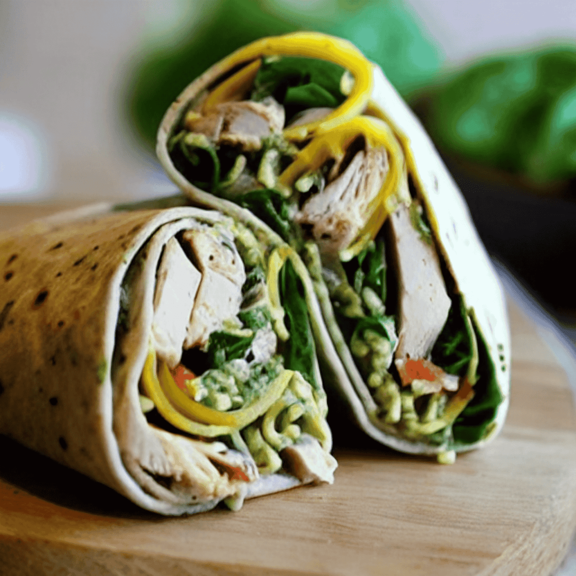 tinywow_upscale_66669156 (1) Chicken Pesto Wraps