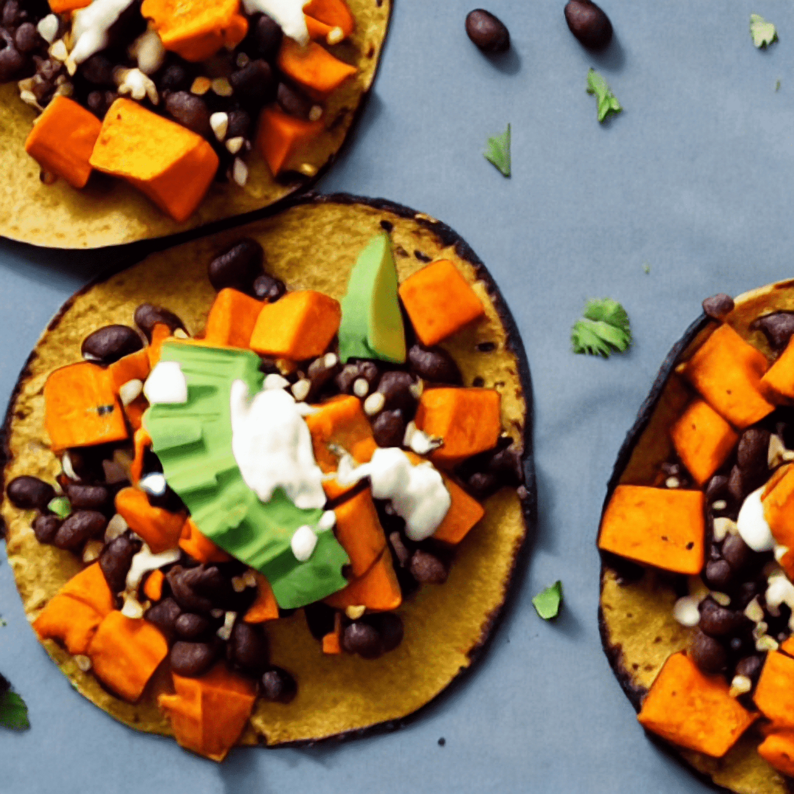 Vegan Sweet Potato and Black Bean Tacos